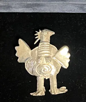 Corneille - L'oiseau habite les songes zilveren hanger broche, handgesigneerd, 1991 kopen? Bied vanaf 800!