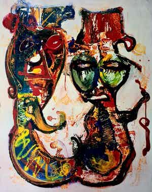 Jan te Wierik - Zonder titel verkocht voor € 150!