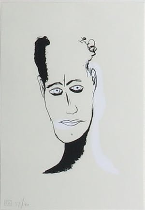 Henk Visch - Zeefdruk, Portretten - Ingelijst kopen? Bied vanaf 1!