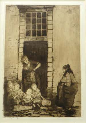 Piet van der Hem - "Buurtpraatje" verkocht voor € 25!