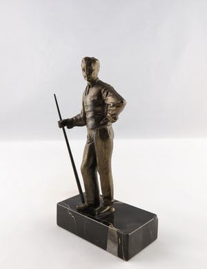 Brons (Onbekend) - Brons, Biljartspeler kopen? Bied vanaf 1!