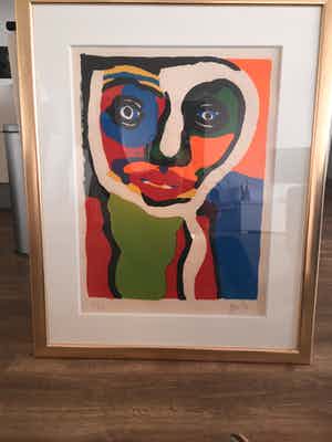 Karel Appel - Kleuren zeefdruk z.t. verkocht voor € 750!