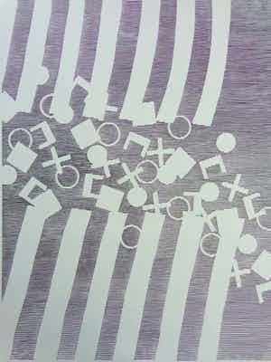 Michel Seuphor - Michel Seuphor - Geometrische abstractie (Lijnenspel) verkocht voor € 50!