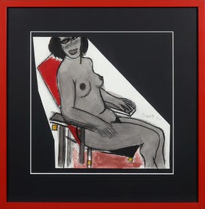 Corneille - Gouache op papier, Rietveld - Ingelijst kopen? Bied vanaf 850!