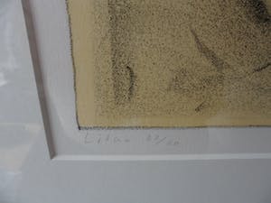 Lon Buttstedt - Litho, Bundle, twig, three points - Ingelijst kopen? Bied vanaf 30!