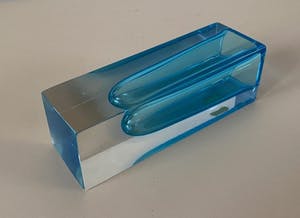 Flavio Poli - Vintage Lichtblauwe Mandruzzato glazen vaas kopen? Bied vanaf 50!