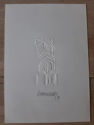 Miguel Berrocal - blinddruk, ‘David’, handgesigneerd, 1971 kopen? Bied vanaf 99!