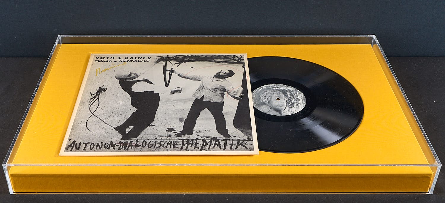 AcheterDieter Roth - Originele tekening op Record Dieter Roth & Arnulf Rainer–Misch- u. Trennkunst? Enchérissez de 1390!