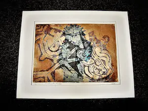 Kees Okx - Bijzondere kleine oplage (5 ex) jaren 60 handgekleurde ETS "Blauwe schaduw" kopen? Bied vanaf 48!