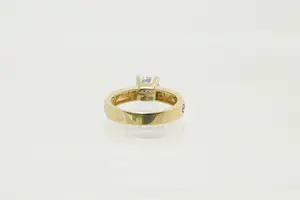 7 - Fraai gedetailleerde 14Krt geel-gouden "schroef" ring - kleine maat! kopen? Bied vanaf 135!