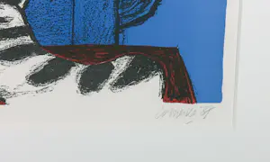 Corneille - Litho, Femme nue sur canapé - Ingelijst kopen? Bied vanaf 250!