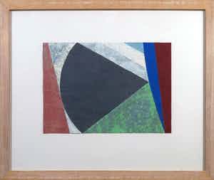 Henri Plaat - Gouache, Zonder titel - Ingelijst verkocht voor € 50!