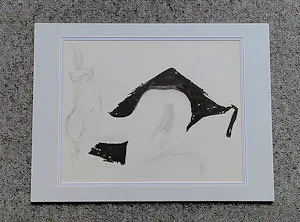Theo Beerendonk - Jaren 60 erotische gemengde techniek op papier "Voloptueus naakt" - gesigneerd kopen? Bied vanaf 55!