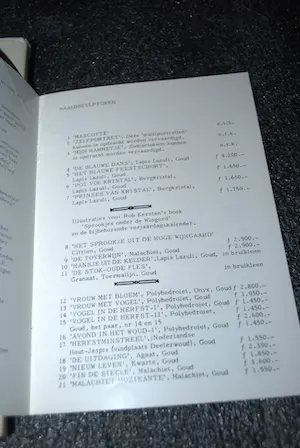 Cecile Dreesmann - vertelt over haar levenswerk, gesigneerd met opdracht 4 dec 1977,incl expoboekje kopen? Bied vanaf 20!