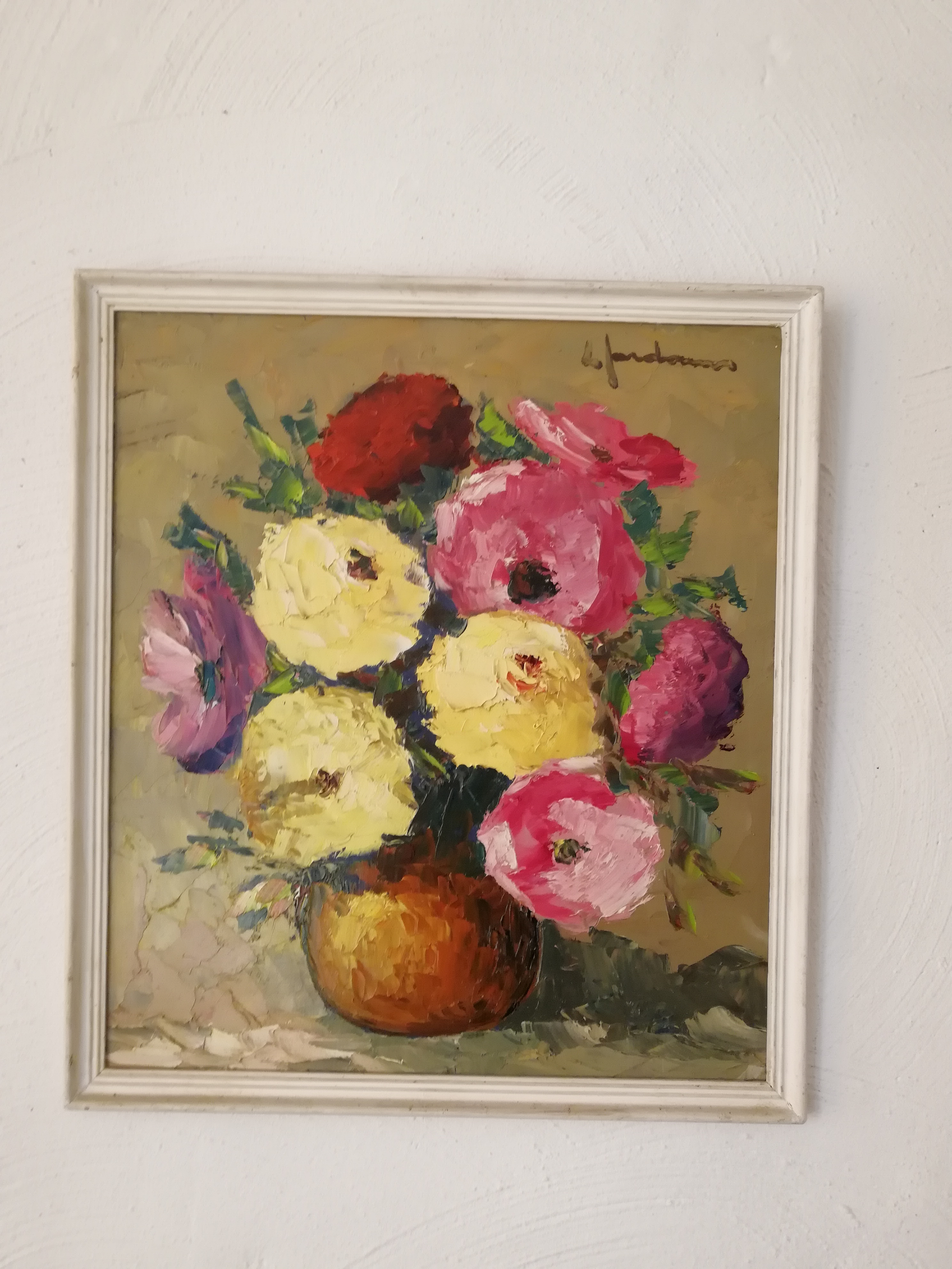 Leo Jordaens - mooi stilleven met bloemen kopen? Bied vanaf 70!