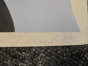 Jörg Remé - GROTE gesigneerde Lithografie - 1970 - oplage 21/100 - niet ingelijst kopen? Bied vanaf 47!