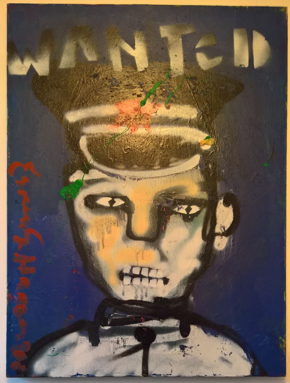 Espen Hagen - Origineel schilderij Espen Greger Hagen – Police - Wanted kopen? Bied vanaf 280!