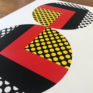 Niet of onleesbaar gesigneerd - S. Amano (1944) - Gesigneerde zeefdruk - Constructivisme - 1974 kopen? Bied vanaf 1!