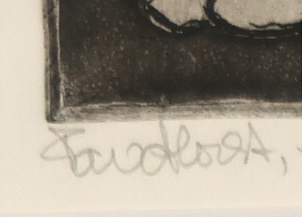 Frits Anton van der Horst - Ets, Vrouw voor de spiegel kopen? Bied vanaf 1!