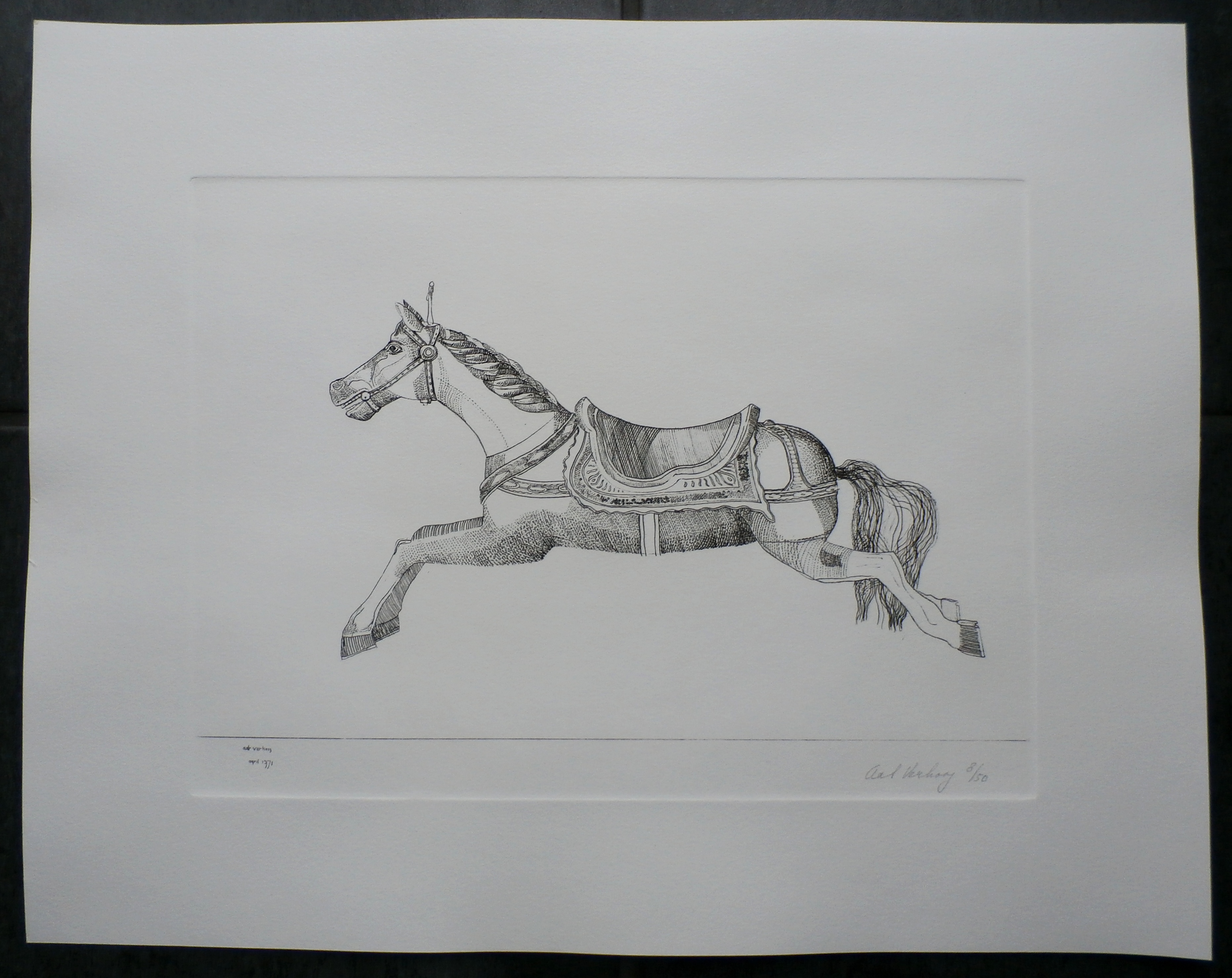 Aat Verhoog - paard - 1971 kopen? Bied vanaf 50!