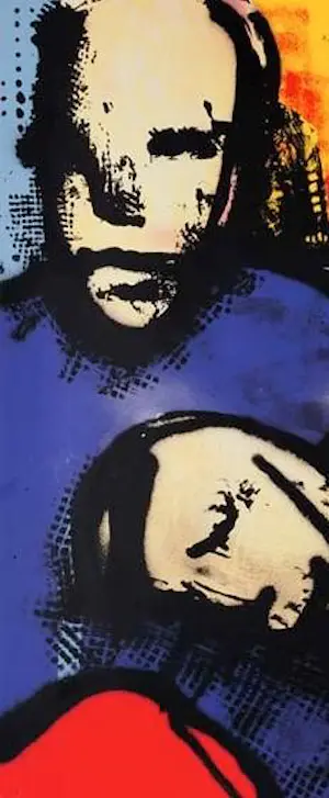 Herman Brood - Kleurenzeefdruk METROLOVERS Handgesigneerd---GROOT!!! kopen? Bied vanaf 599!