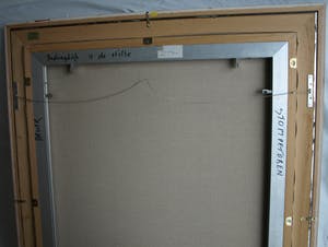 Menno Bauer - Acryl op doek , Bedrieglijk is de stilte - ingelijst - GROOT - 116 x 95 cm kopen? Bied vanaf 1!