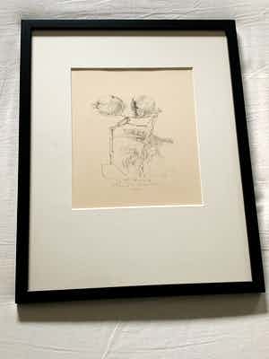 Co Westerik - Twee vruchtbollen 1968 proefdruk oplage 20 met handgeschreven gedicht verkocht voor € 165!