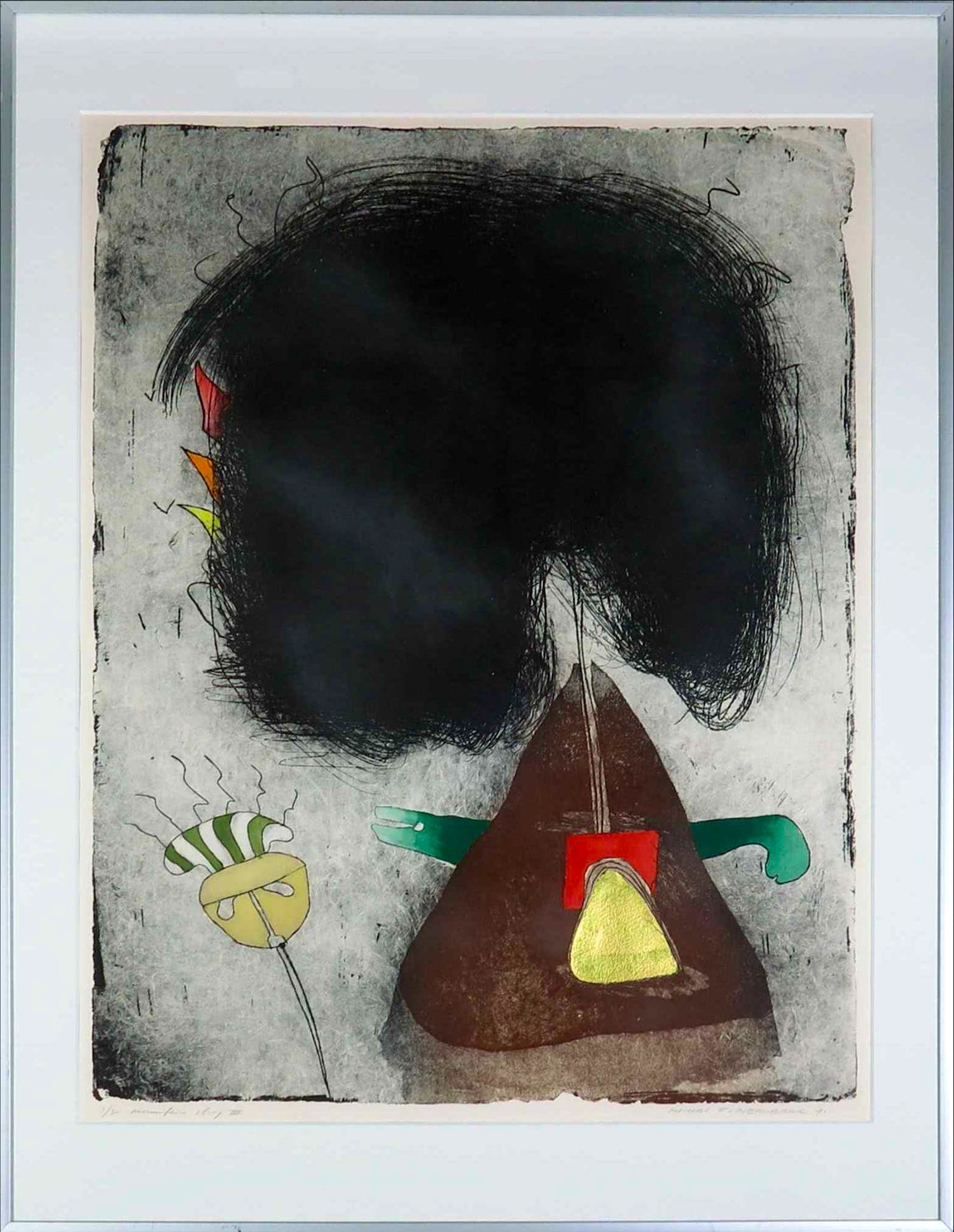 Michel van Overbeeke - Kleurenets, Mountain story III - Ingelijst kopen? Bied vanaf 1!