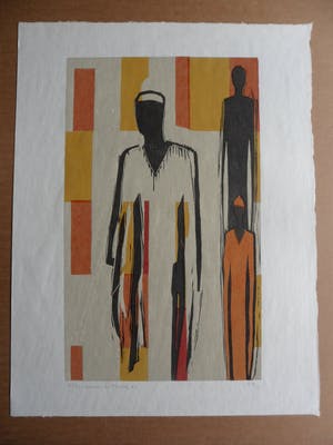 Marianne de Moor - Linosnede, titel onbekend kopen? Bied vanaf 40!