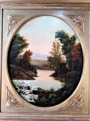 Willem Jacobus Alberts - Rivierlandschap kopen? Bied vanaf 100!