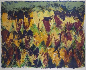 Jan Cremer - Zeefdruk, Popal - Ingelijst (Zeer groot!) kopen? Bied vanaf 500!