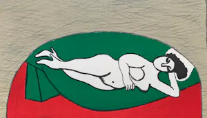 Corneille - handgesigneerde kleurenlitho | 'Nu dans un miroir' | 1987 kopen? Bied vanaf 250!