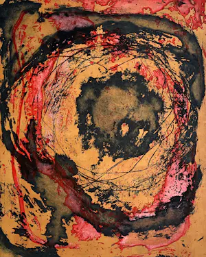 Eduard Franoschek - Egozentrum - Große signierte Farbradierung - e.a. Exemplar 1965 - Informel kopen? Bied vanaf 180!