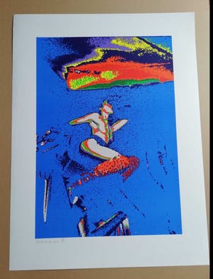 Henk van der Vet - POPART / NAAKTE VROUW / KLEURZEEFDRUK / 84x63cm / SIG / 1988 kopen? Bied vanaf 21!