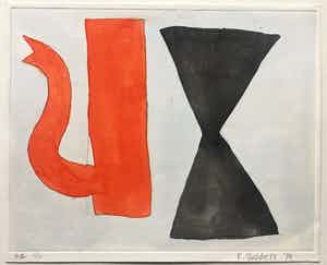 Klaas Gubbels - ets met aquarel ingekleurd ‘Soestdijk’ - 2014 verkocht voor € 275!