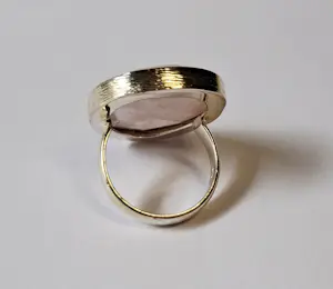 Nieuwe Mooie zilveren ring gezet met facetgeslepen Rozenkwarts. kopen? Bied vanaf 60!