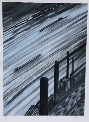 Jeroen Henneman - Langs de Rijn - Gesigneerd - 250 ex. - 1995 kopen? Bied vanaf 50!