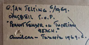 Quintus Jan Telting - Mensen aan het strand. kopen? Bied vanaf 399!