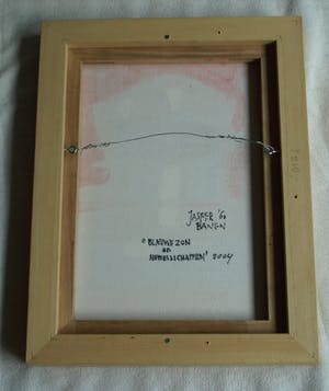 Jasper Banen - Acrylverf op doek , ingelijst , Blauwe Zon en Hemellichamen – 2004 kopen? Bied vanaf 85!