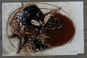 Ru van Rossem - Ru van Rossem - reliefdruk: nieuwjaarswens kopen? Bied vanaf 20!