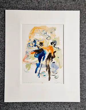 Ron Gennisse - Grote abstract-expressionistische Litho "dans" - zeer kleine oplage (8) kopen? Bied vanaf 37!