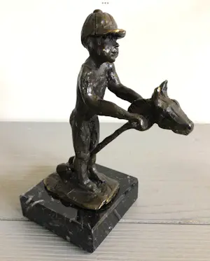 Astrid Veldhuyzen-Koppen - “ Jongen met stokpaardje “ zeldzaam . kopen? Bied vanaf 95!