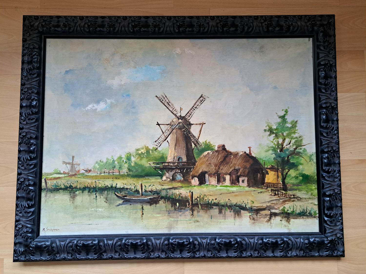 Rein Snapper - Olieverf - Molen met boerderij kopen? Bied vanaf 140!