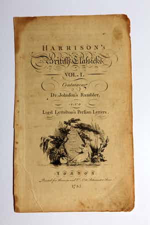 Thomas Stothard - Harrison's British Classics: Dr. Johnson's Rambler verkocht voor € 15!