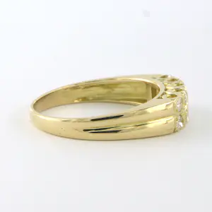 18k geel gouden ring bezet met briljant geslepen diamanten tot. 0,25ct - rm 17,5 kopen? Bied vanaf 300!