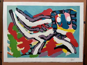 Karel Appel - map '' Apres-Midi " 5 zeefdrukken kopen? Bied vanaf 3500!