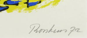 Anton Rooskens - Zeefdruk, Printemps kopen? Bied vanaf 250!