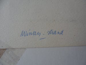 Rudolf Bruyn - pentekening van het strand. kopen? Bied vanaf 20!