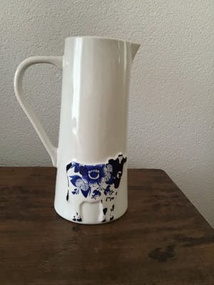 Henk Hofstra - Design melkkan, delftsblauw relief, Art Poetry &Design kopen? Bied vanaf 20!