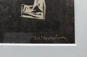 Jan Bertus Heukelom - Apen. Uit Wendingen 1917. kopen? Bied vanaf 89!